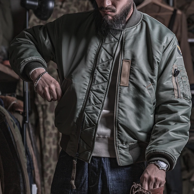 Bronson Usaf 1950s Type Ma 1 Flight Jacket Vietnam War Model Retro Military Tactical Jackets Waterproof Warm Coat Jackets Aliexpress