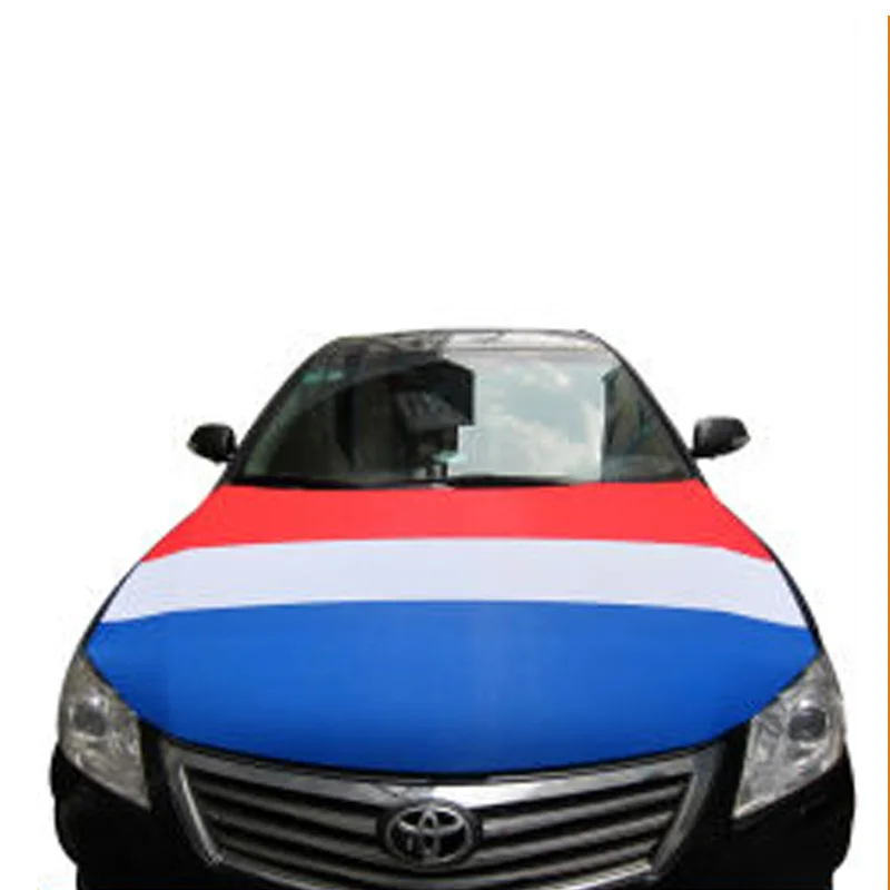 

Customize car engine hood flag promotion The Netherlands flag car hood cover