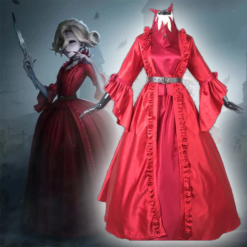 bloody red long gown