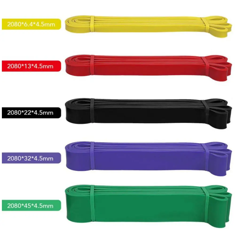 

208Cm Fitness Pull up Assist Bands Rubber Bands Heavy Duty Resistance Band Yoga Elastic Bands Loop Expander for Workout Sports