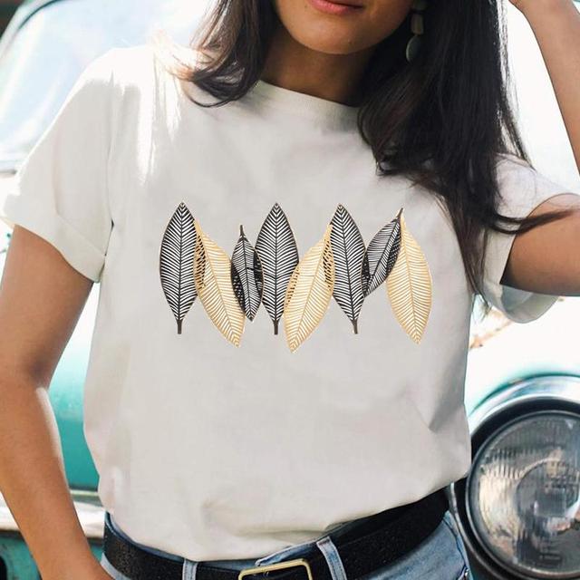 Cartoon Casual Printing T-shirts Regular Ladies T Top Shirt Print Female Graphic Fashion Tee O-neck Short Sleeve T-Shirt