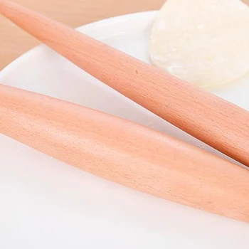 

Rolling Pin Wood Fondant Cake Dough Roller Non-Stick Cooking Tool Gadgets Pasta Dumpling Skin Maker Double