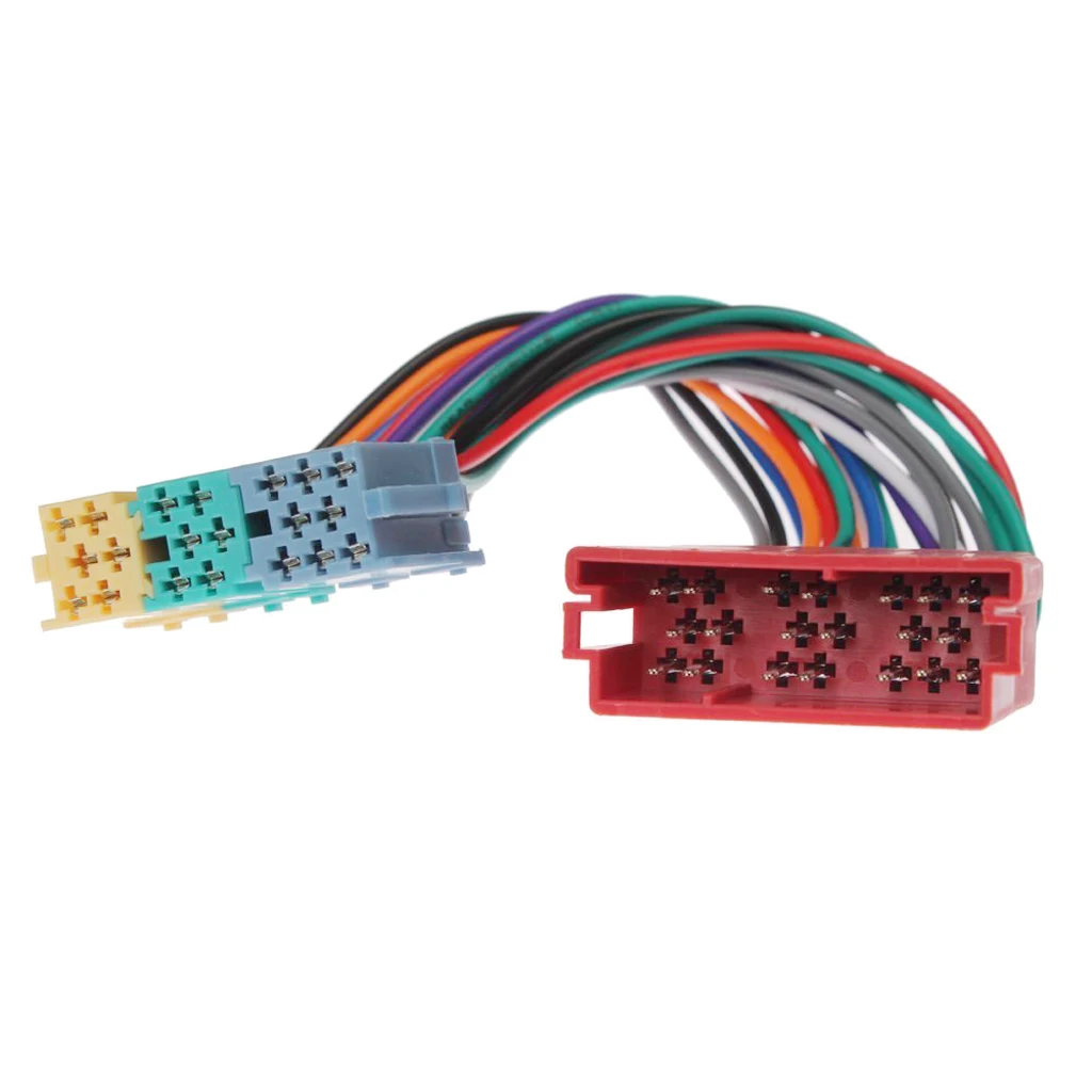 Audio 8 Pin 20-Pin Mini ISO Adapter Cable Connectors MP3 Changer For VW Audi Audio 8 Pin 20-Pin Mini ISO Adapter Cable Connectors MP3 Changer For VW Audi