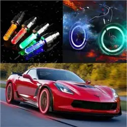 Bouchons de Valve de pneu, 2 pièces, lumières Led étanches pour roues, rayons de roues, lumière LED pour vélo, Auto, valeur unique 