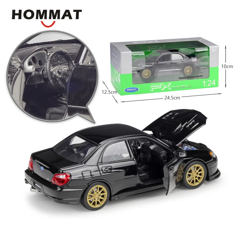 Весы HOMMAT Welly 1:24 Автомобили Subaru Impreza Wrx STI металлическая модель литье под давлением