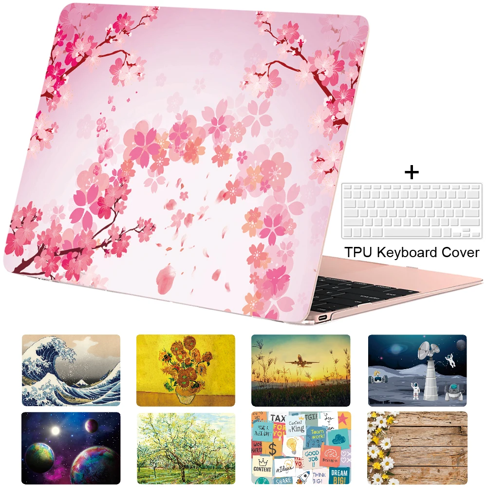 Чехол для Macbook Air 13 11 Pro 15 16 12 чехол с рисунком под мрамор A1989 A2159 A2179 Touch Bar 2020 Gogh милый