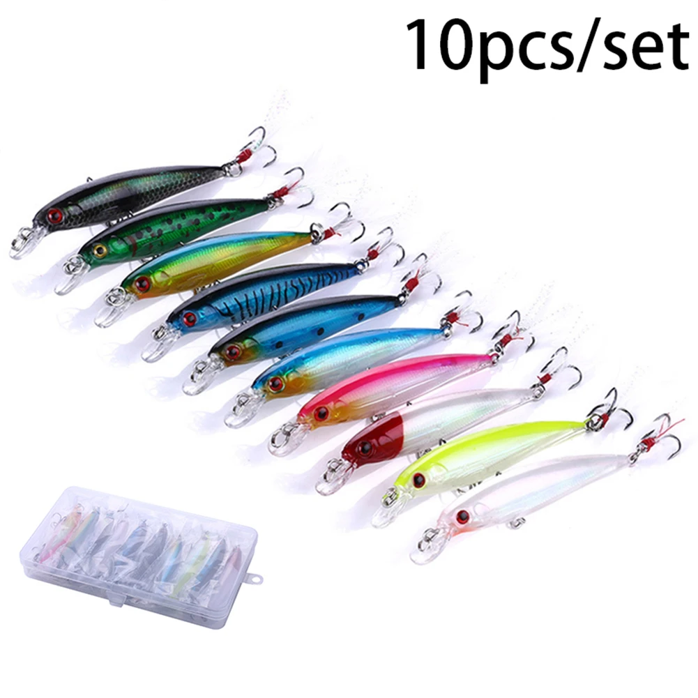 

9cm/8g Minnow Fishing Lures Wobbler Crankbaits ABS Artificial Hard Baits For Bass Fishing Tackle With Hooks 3D Printing Pesca