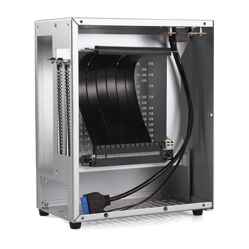 Mini ITX Computer Case Aluminum Full Tower Chassis USB 3.0 Enclosure With Graphics Card Extension Cable | Компьютеры и офис