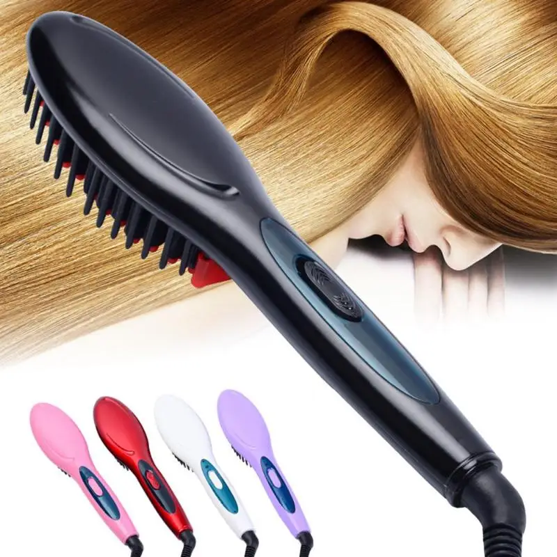 

Hair Brush Fast Hair Straightener Comb Electric Hair Brush Comb Irons Massage Comb Irons Auto Straight Massage Hairbrush Comb
