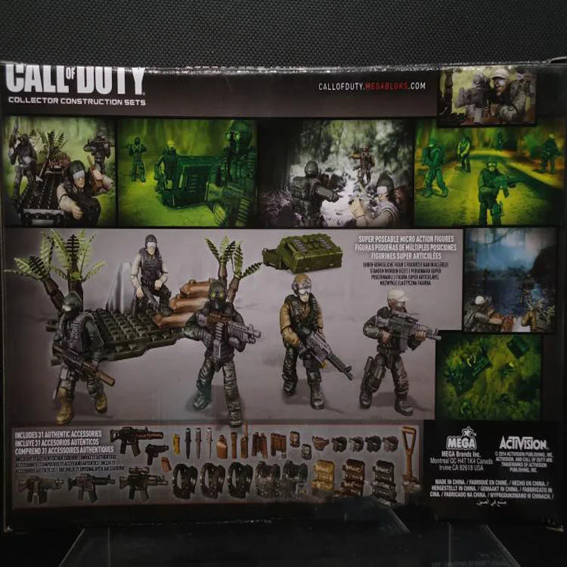 Мега блокс Call of Duty джунгли полевая команда Фигурки строительные блоки