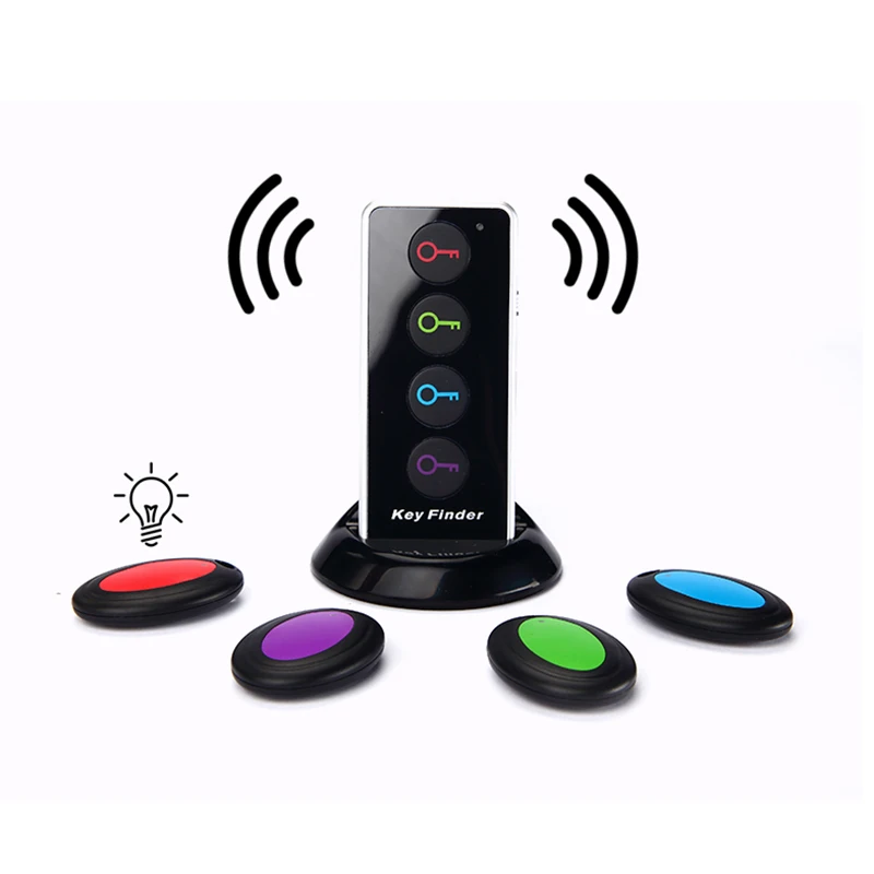 

Sound LED Light Anti-Lost Emergency Alarm Key Finder Locator Device Remote control with Torch For Kids Child Elder Pets Colorful