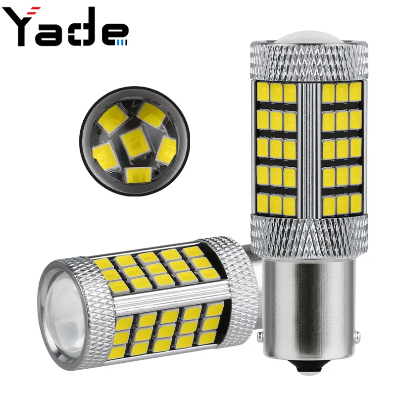 Автомобильная светодиодная лампа указателя поворота 1156 1157 2835 66smd ba15s яркая