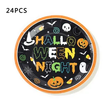 

Halloween Props Party Decoration Supplies Set Party Tableware Set Complete Variety Exquisite Decoration Set 2