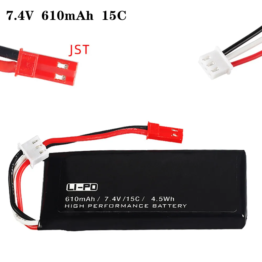 

7.4V 610mAh 15C 4.5Wh Lipo Battery for Hubsan X4 H502S H502E H216A RC Quadcopter Spare Parts H502S battery 1pc/lot