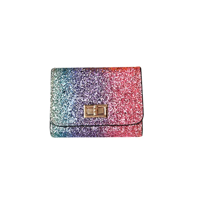 Rainbow Glitter ThreeFold Wallet Queerks™