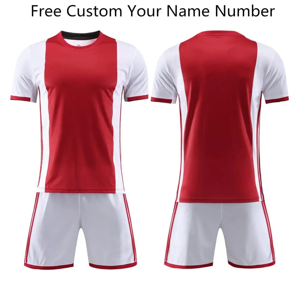 

2019 Men & Boys Football Jerseys Shirts Sets Training Suit Customized 4# 7# 10# Soccer uniforms (No badge) Survetement Football