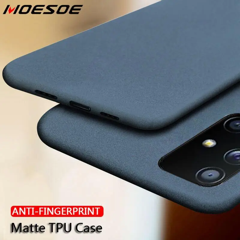 

Slim Sandstone Slim Silicone Soft Case Cover For Samsung S20 FE Note20 Ultra A51 A71 5G A21S M31 A31 A50 A70 A11 A41 A21 A01 M11