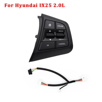 

Car Steering Wheel Cruise Control Button Switch For Hyundai creta 2.0L Remote Control Volume Buttons on Right Side Blue Light