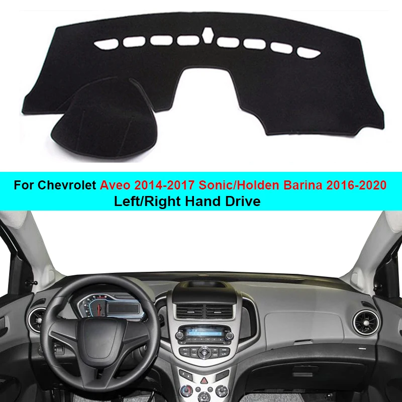 2-слойный чехол для приборной панели автомобиля Солнцезащитный ковер Chevrolet Aveo 2014 -