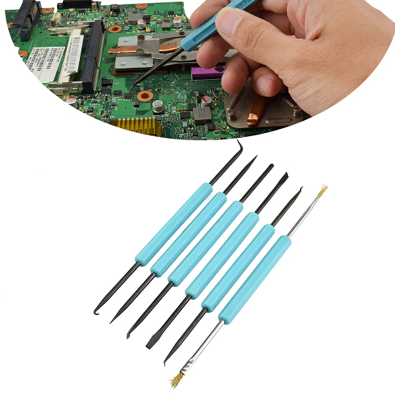 Soldering Solder Iron Hot Air Gun Welding Assist Disassemble Tool For BGA Electronic Components Repair 6pcs/set | Инструменты