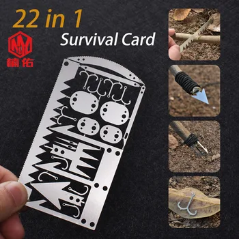 

EDC Outdoor Camping Supplies Multifunctional Survival Tools Fishing Gear Fishing Hook Card Survival Tools First Aid Kit