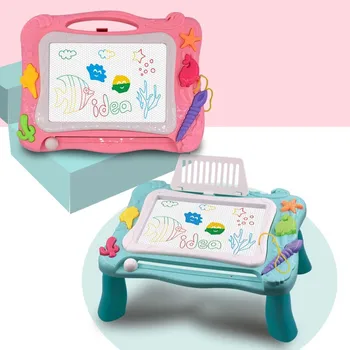 

Puzzle writing boardGift of multi-functional magnetic color drawing table toy with seal / simple stroke