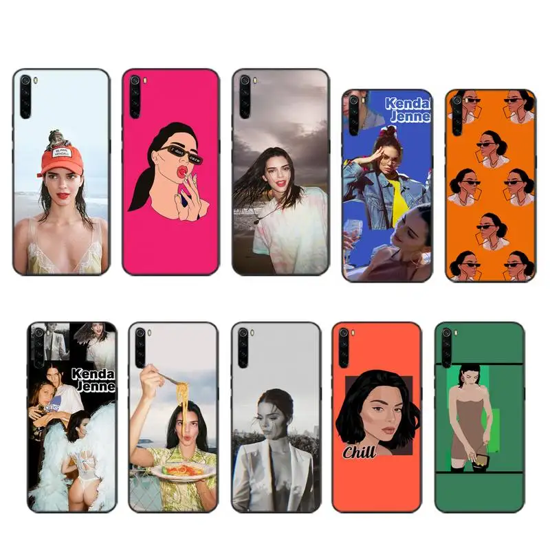Kendall jenner чехол coque fundas etui для xiaomi note max mi 3 7 8 9se Redmi 7a 8t 10 pro lite чехлы|Чехлы-накладки| |