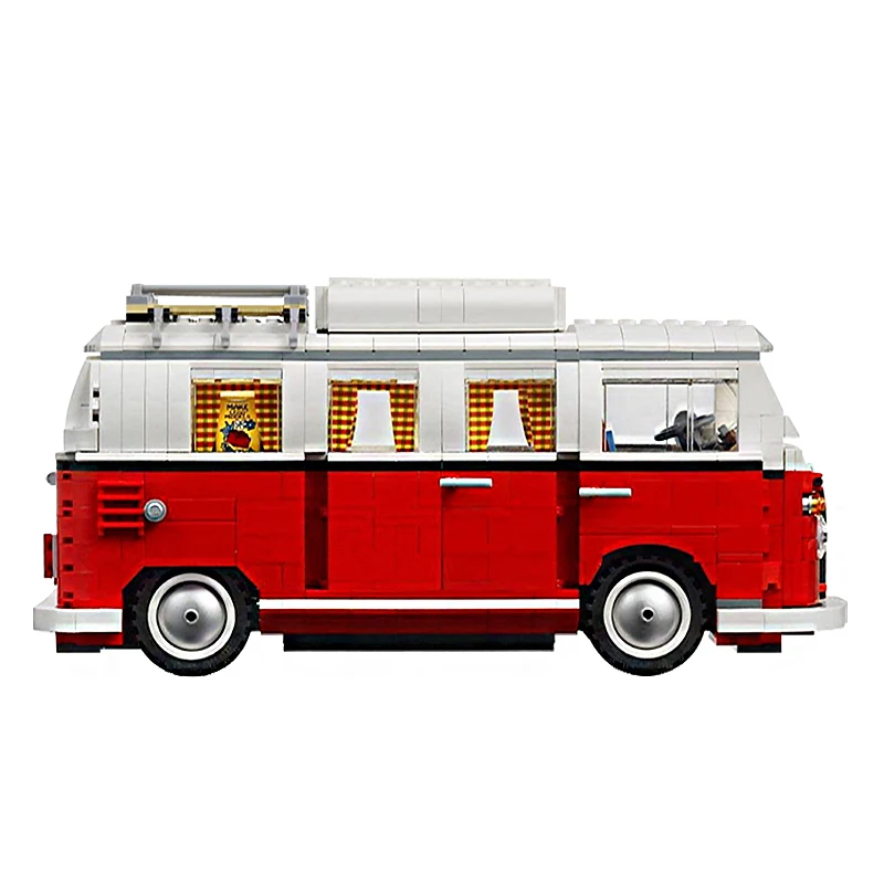 21001, 1354 шт, техническая серия, Volkswagen T1 Camper, модель, строительные блоки, кирпичи, Детский Рождественский подарок, игрушки, 10220