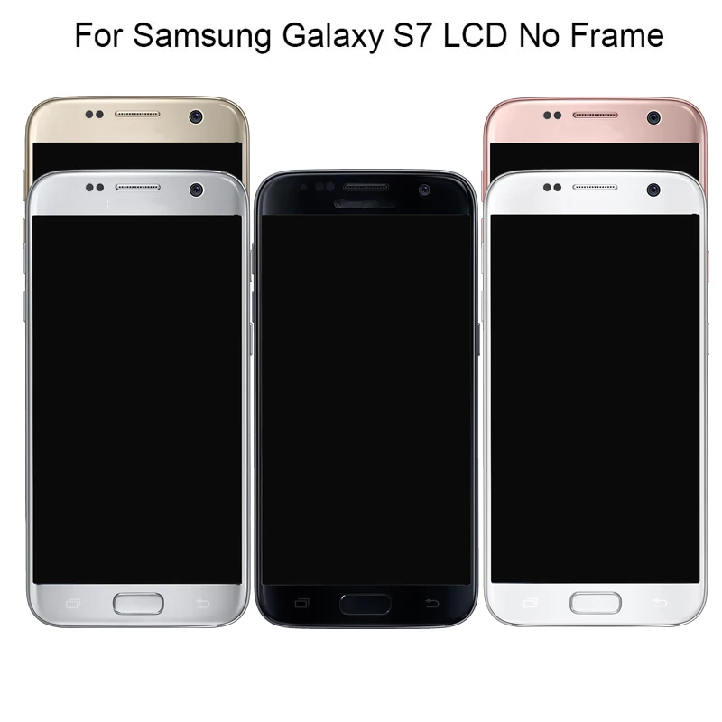 

High quality 5.1 " LCD without frame for SAMSUNG Galaxy S7 G930 G930F Display Touch Screen Digitizer Assembly with logo