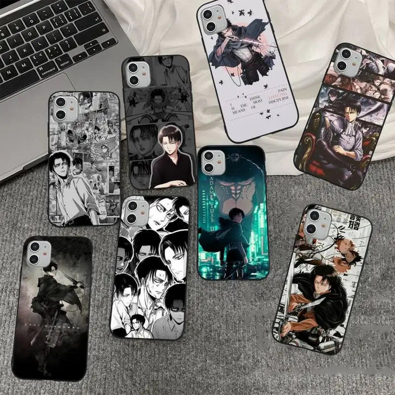 Чехол для телефона Levi из аниме атака на титанов iPhone 11 12 13 mini pro XS MAX 8 7 6 6S Plus X 5S SE 2020 XR