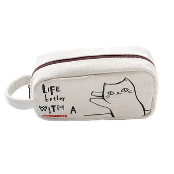 

1PCS Large capacity Multifunctional Pencil Bag Cute Pet Pencil Case Stationery Bag Student Prizes School&Office Supplies