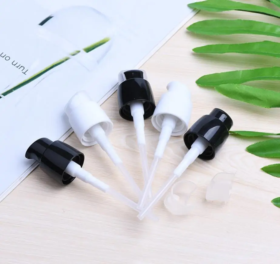 18MM black plastic  lotion press pump  emulsion serum essential oil foundation 18/410 skin care packing