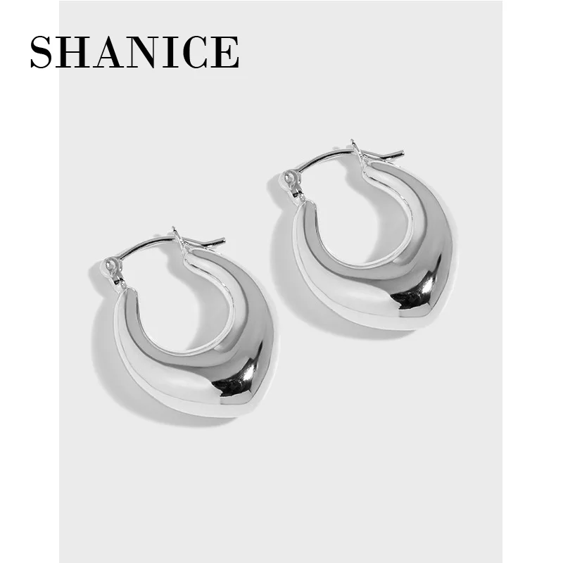 

Женские U-образные глянцевые серьги SHANICE, серебро 925 пробы