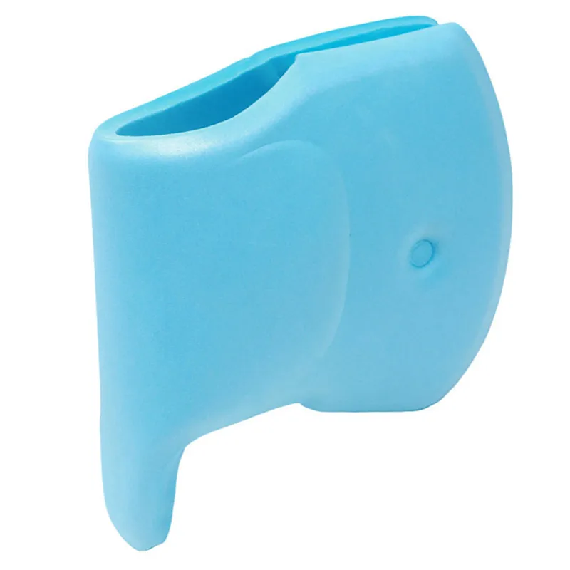 1pc Cartoon EVA Water Faucet Protection Cover Baby Safety Protector Guards For Bath Tap Product Edge& Corner Guards - Цвет: Blue