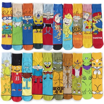 

Cartoon Men's Woman's Long Socks Anime Funny Knee-High Sock Adult Cosplay Hip Hop Personality Cool Crew Street Fashion Socks