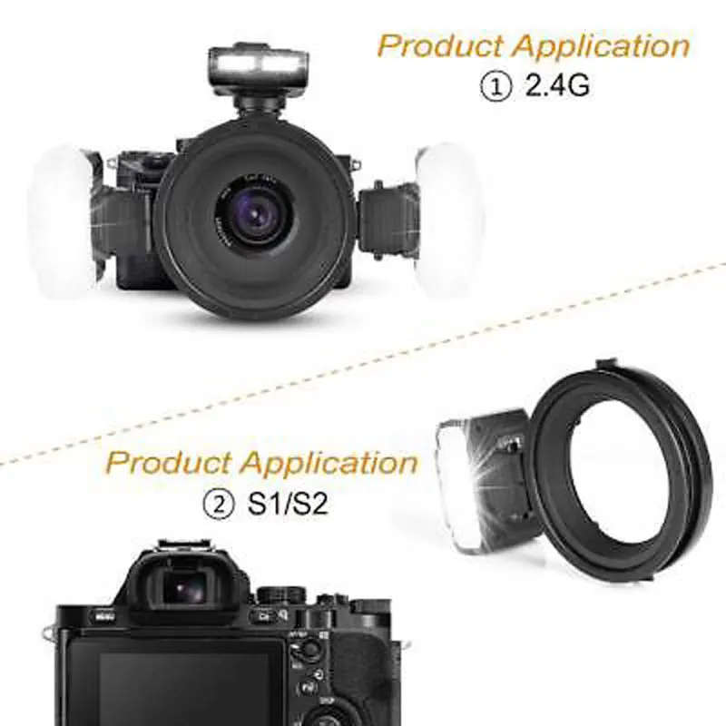 US $299.99 Meike MKMT24S Macro Twin Lite Flash Light For Sony A9 A7III A7RIII And Other MI Hot Shoe Mount Mirrorless Cameras