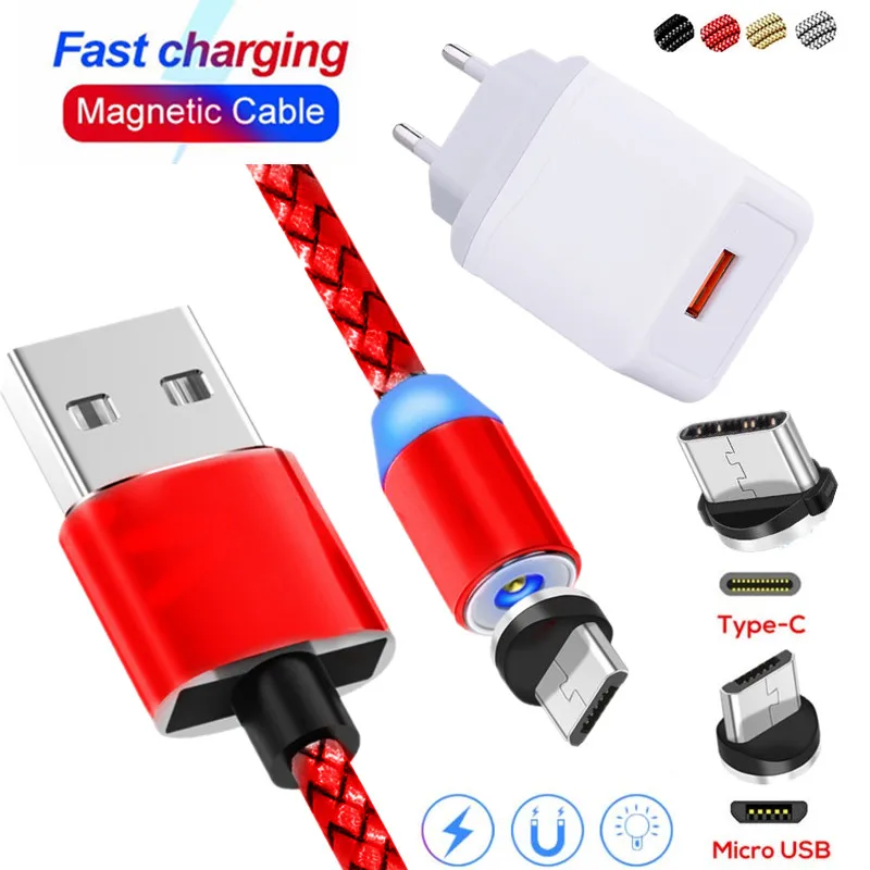 Магнитный USB кабель для быстрой зарядки Xiaomi redmi note 7 7s 6 5 5a 4 4x pro prime y3 y2 k20 mi mix max