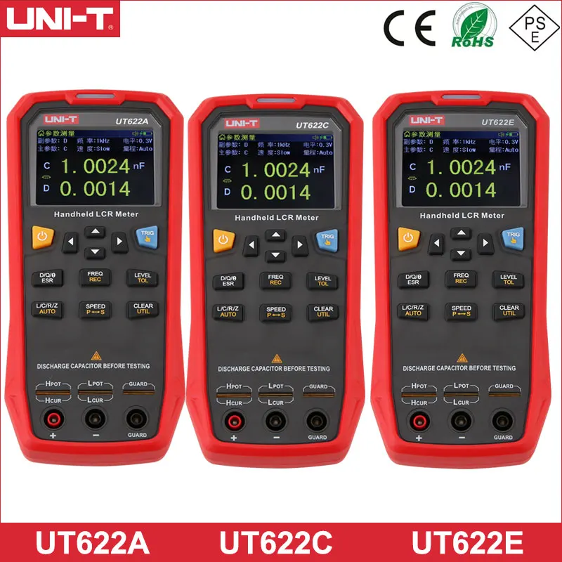 UNI T UT622A UT622C UT622E Digital Capacimeter LCR Meter Capacitor