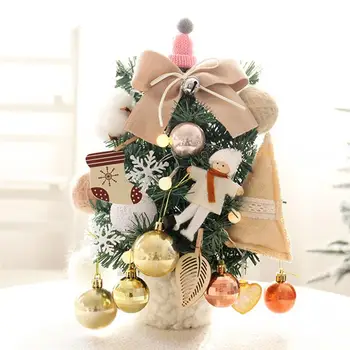 

1Pc 30cm Christmas Tree Decoration Showcase Adornment Xmas Tree Prop Gift Random Color