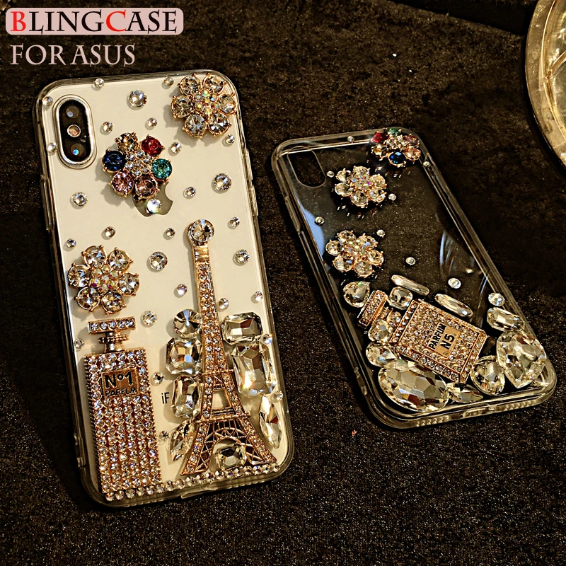 Чехол со стразами для Asus ZenFone ZS620KL ZA550KL Max Pro M1 ZB601KL ZB602KL ZB631KL ZB633KL Алмазный чехол с