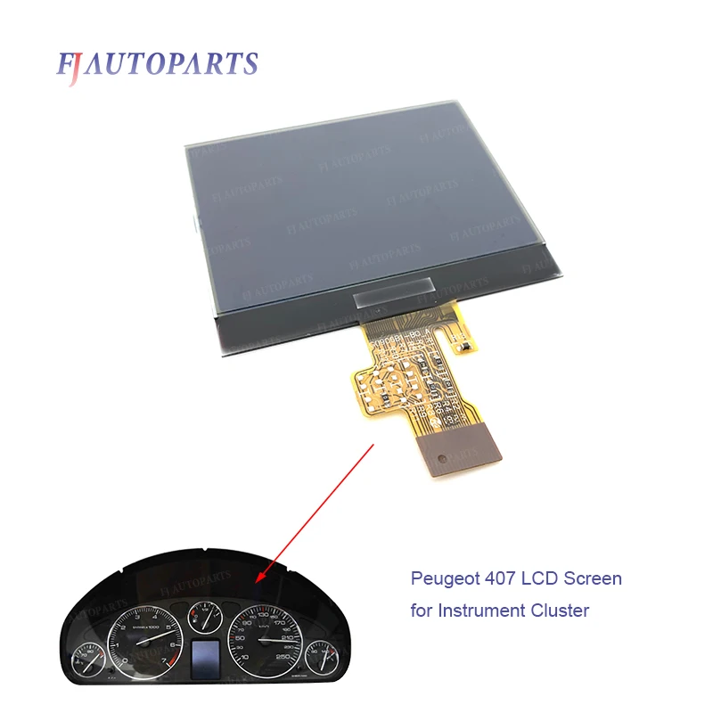 For Peugeot 407 407SW HDI Couple Instrument Cluster LCD Screen Display Replacement Dashboard Display Pixel Repair lcd display,instrument cluster display,speed limit emulator display