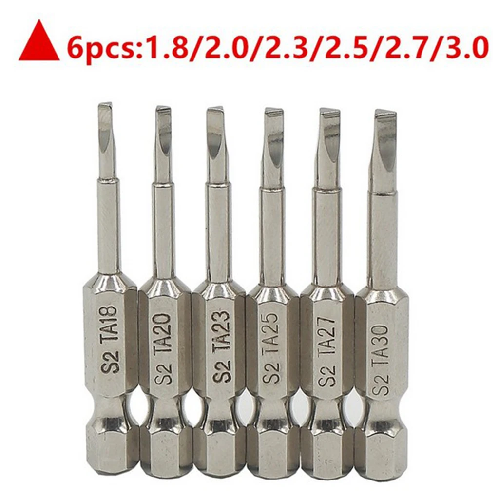 

6PCS Triangle Head Security Screwdriver Tool Triangular for Bit Toys 1/4" 50mm