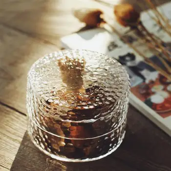 

Transparent Glass Grain Storage Jars Candy Storage Container Spices Bottle Tea Sugar Coffee Nuts Can Kitchen Organizer