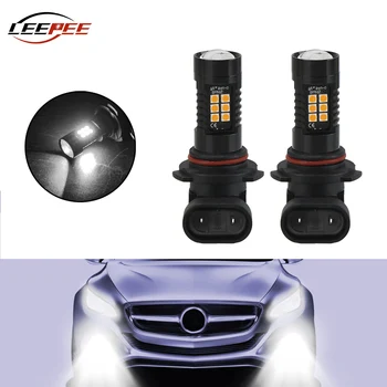 

LEEPEE 12V LED Auto Car Headlight Fog Lights Bulb H7 H8 H11 9005 9006 LED Lights Accessories Running Light 21SMD 1200LM 6000K