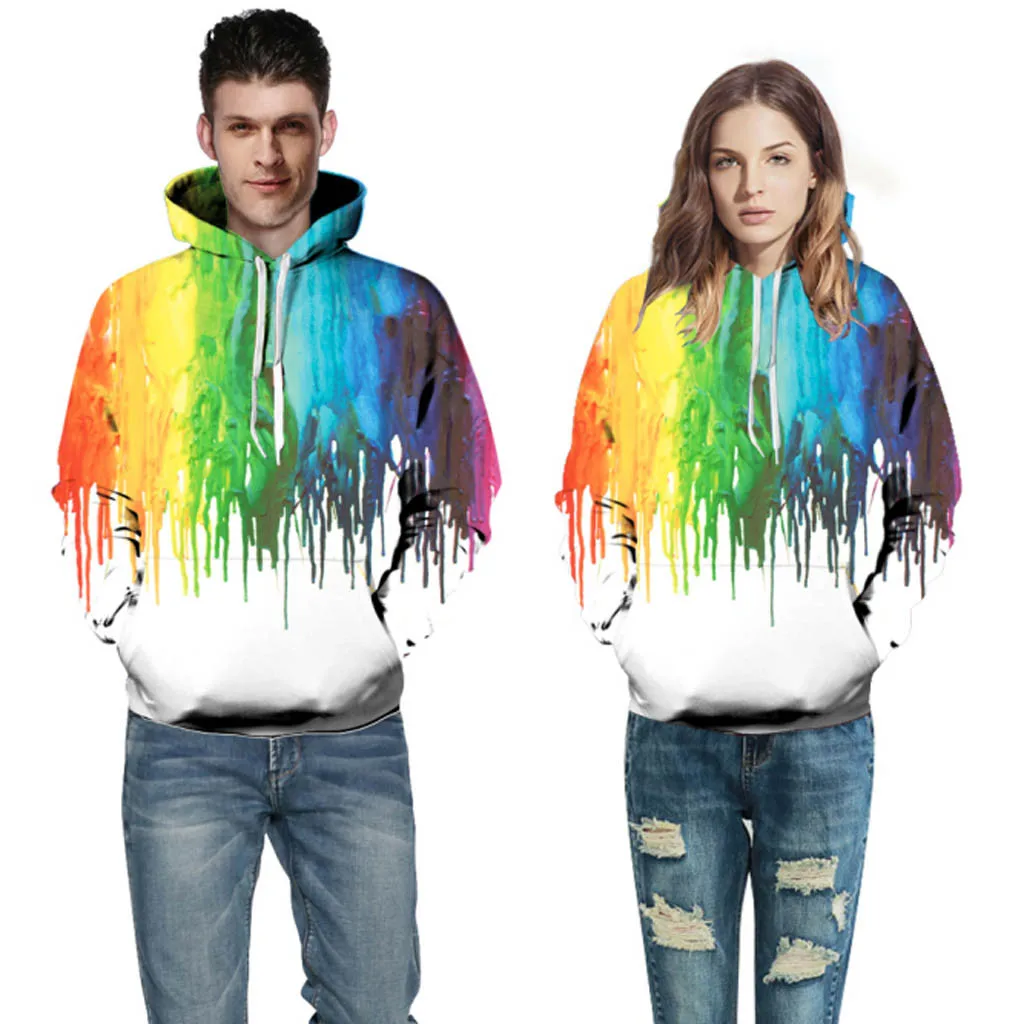 Wens Momen Casual Scary Halloween Print Party Long Sleeve Hoodie Top Blouse | Женская одежда