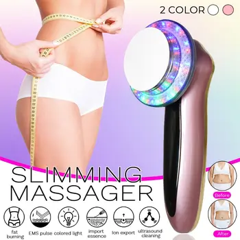 

Face Lifting 6 in 1 EMS Infrared Ultrasonic Body Massager Device Ultrasound Slimming Fat Burner Cavitation Face Beauty Machine