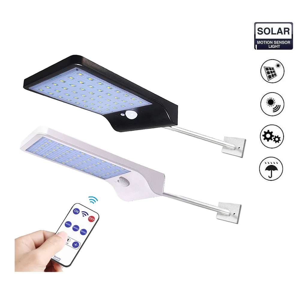 

Aluminum pole 48/36 LED Solar light solar lamp 3 Models Dimmable Outdoor Garden lights spotlight floodlight security lamps yard