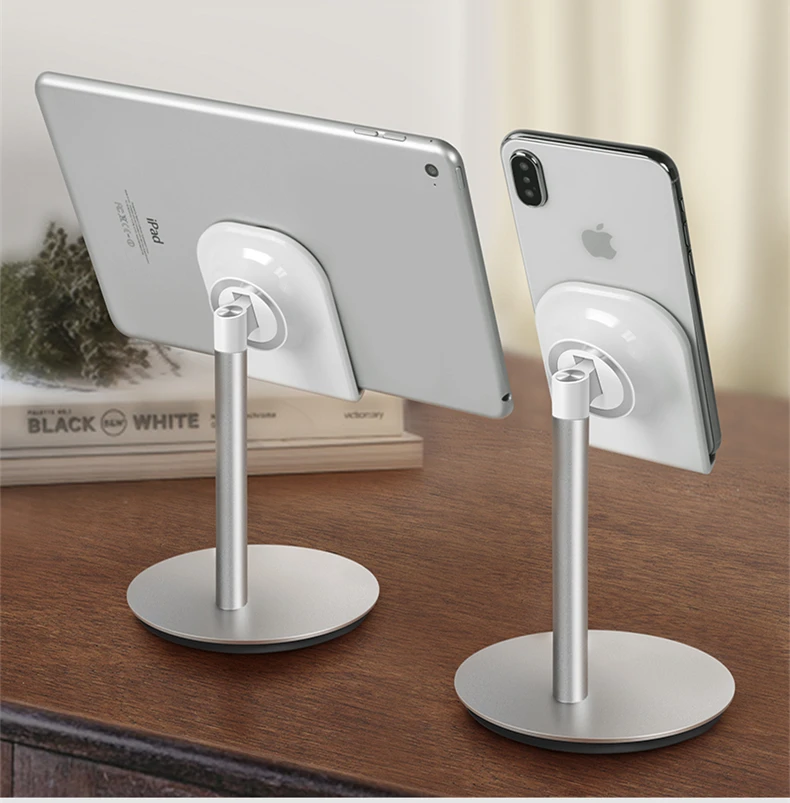 10" Kitchen Tablet Bracket Display Holder Adjustable Angle Metal Aluminum Desktop Heighten Phone Stand for IPad Air Mini IPhoneX