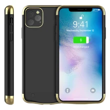 Для iPhone 11 Pro Max 6,5 дюймов 11 6,1 дюймов Чехол для зарядного устройства 6000 мАч Внешняя резервная Зарядка power Bank крышка аккумулятора