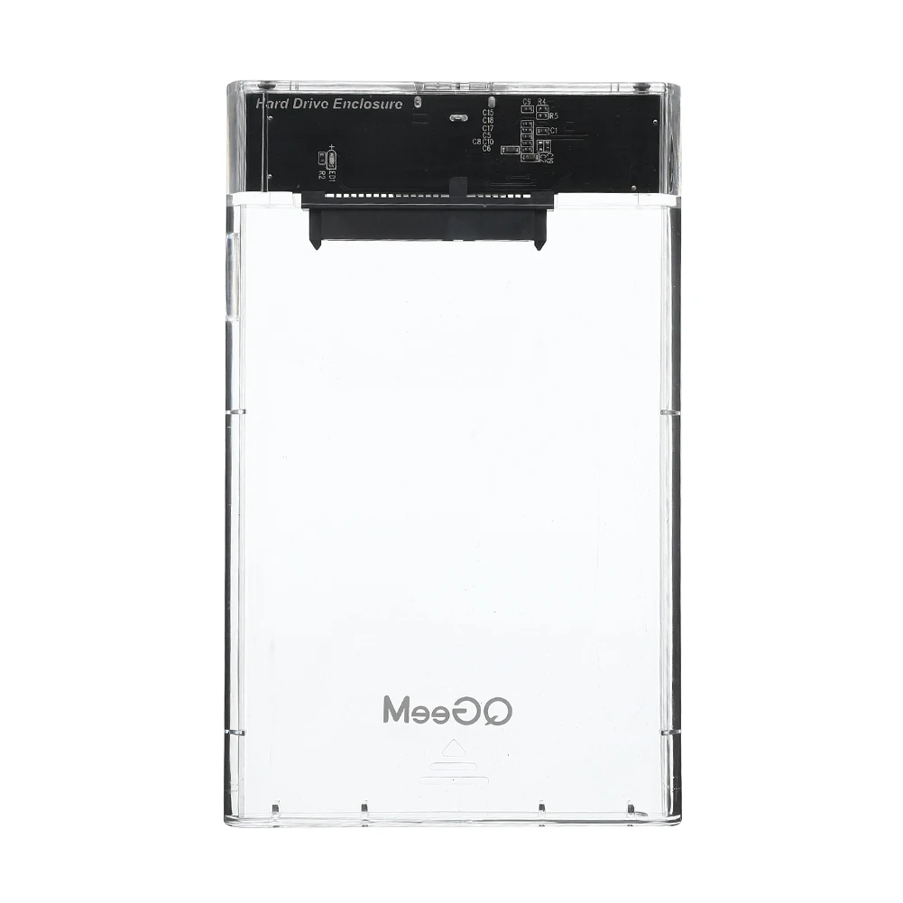 

Hard Drive USB 3.0 SATA External 2.5 inch HDD SSD Enclosure Box Transparent Case
